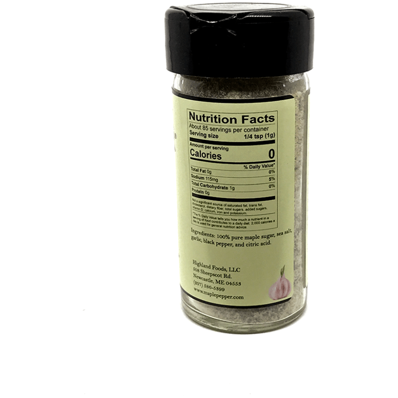 Sucre d'érable au poivre à l'ail