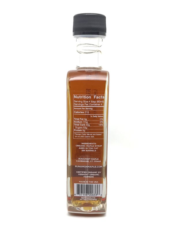 Tom Cat Gin Barrel-aged Maple Syrup Nutritional