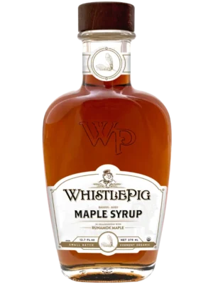WhistlePig® Roggen-Whiskey im Fass gereifter Ahornsirup Etikett Vorderseite