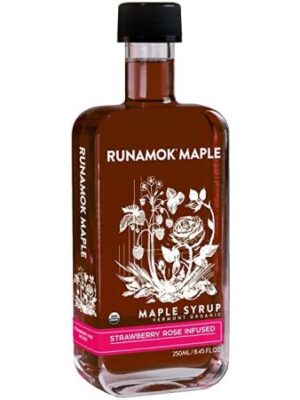 Runamok Strawberry Rose Infused Maple Syrup