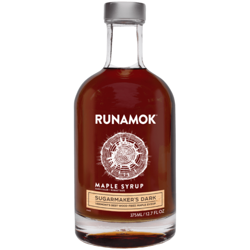 Runamok Sugarmaker's Dark Maple Syrup Bottle Front